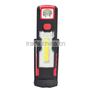 High Lumens 360 & 270 Degree Rotate Bracket 3W COB+2pcs 1W LED AAA Working Light Magnet and Hook Work Led Light thumbnail-1