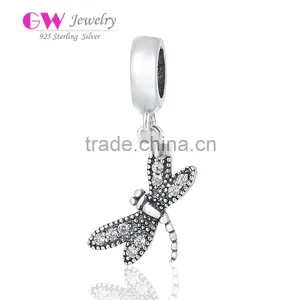 S169 Globalwin Brand 925 Jewelry Wholesale Dragonfly Pendant Sterling Silver thumbnail-1