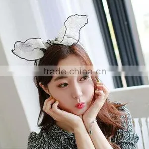 Elastic Black Hair Hoop for Girls and Ladies,wave Hair Accessory thumbnail-1