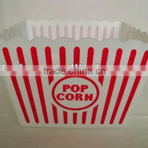 Disposable Square Plastic Popcorn Bowl thumbnail-1