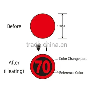Reversible Digital Temperature Indicator Label for Multiple Use (1Level) thumbnail-1
