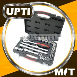 Taiwan Made High Quality Professional 25pcs 1/2" Dr. Socket Set Socket Wrench Set Hand Tool Set thumbnail-1