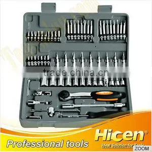 65pcs 1/4" Dr. Socket Wrench Set, Tool Set, Bit Set thumbnail-1