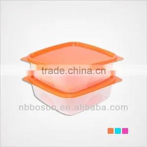 2pc Plastic Square Food Container Set thumbnail-1