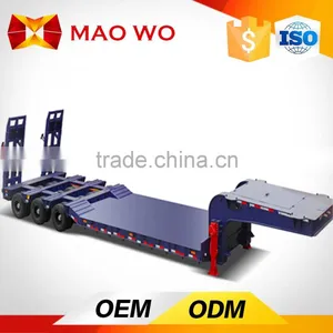 Hot Sale Gooseneck 2 Axle Low Bed Semi Trailer and Heavy Transport Trailer thumbnail-2