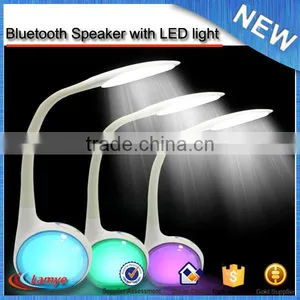 China on Sale Multifunctional Bluetooth Flexible Desk Lamp With Mini Speaker Player Music thumbnail-1