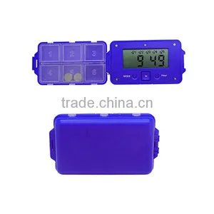 Portable 5 Group Pill Box With Alarm Timer thumbnail-2