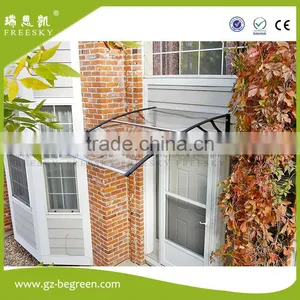 Diy Easy-to-fit Plastic Frame Polycarbonate Sheet Front Door Awning Outdoot Canopy thumbnail-1