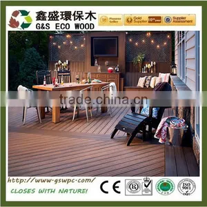 New Arrival Solid Outdoor Waterproof Wpc Decking Floor High Quality Composite Decking thumbnail-1