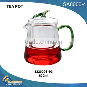 TP026-1BL,GN(500ML),heat Resistant Glass Teapot thumbnail-2