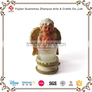 Wedding Decorative Glass Candle Holder,Polyresin Glass Bird Animal Candle Holder,Polyresin Glass Angel Christmas Candle Holder thumbnail-1
