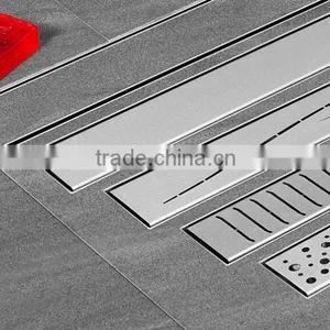 Hot Sale Shower Bathroom Channel Floor Drain/ Long Linear Stainless Steel Floor Drain thumbnail-5