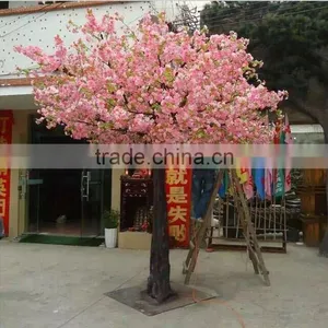 Artificial Cherry Blossom Tree for Decoration China Fake Garden Fiberglass Tree Decor thumbnail-1
