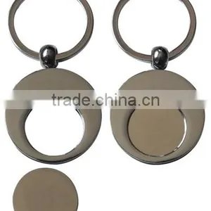 Hot Sale Supermarket Metal Custom Trolley Token Coin Key Chain thumbnail-1