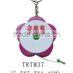 Hot Sale Flower Shape Tape Measure Key Chain thumbnail-1