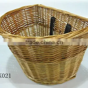 Handlebar Wicker Bicycle Basket thumbnail-1