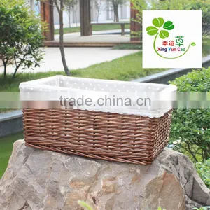 Table Basket for Home Storage Square Wicker Gift Basket High Quality thumbnail-1