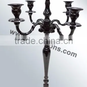 Black Candelabra 5 Candle & Candle Holders Black Candelabras Sale thumbnail-2
