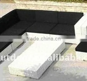 Modern Design Aluminum Frame Rattan Garden Sofa thumbnail-3