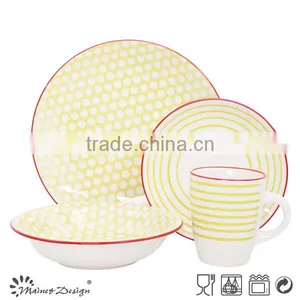 2017 New Design Ceramic Stoneware Crockery Pad Printing Dinnerware Set thumbnail-5
