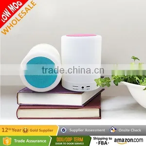 High Quality Music Mini Portable Bluetooth Speaker With LED Lamp thumbnail-1