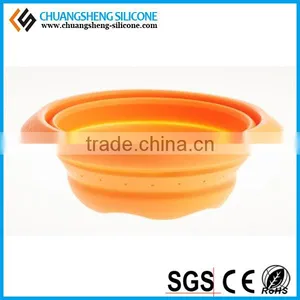 Foldable Eco-friendly Easily Arrange Silicone Wash Basin, Kitchen Basin, Fancy Folding Bowl thumbnail-3