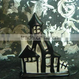 Ceramic Halloween Ghost House thumbnail-1