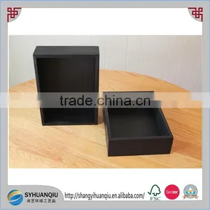 Wooden Box Wedding Centerpiece Black Box Flower Planter 12"x9"x3" thumbnail-1