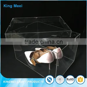 2017 Oem Custom Acrylic Storage With Lid Shoe Box thumbnail-6