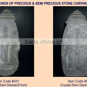 Precious and Semi Precious Stone Carving Statue Figure Sculpture-X thumbnail-1