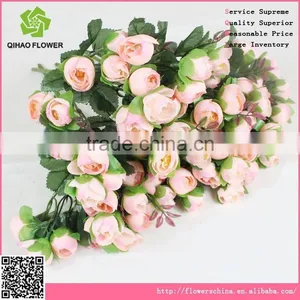 Fabric Camellia Bouquet Artificial Camellia Bouquet Flowers Landscaping Flowers thumbnail-4