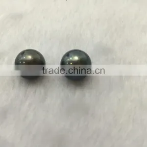 11-12mm Genuine Black Tahitian Pearl Beads For Jewelry Making thumbnail-2