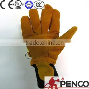 Cowhide Fire-retardant Cuffs Smooth Cold Traffic Control Wear-resistant Traffic Police Luminous Gloves thumbnail-4
