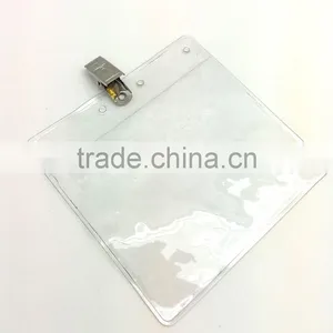 ID Badge Holder With Metal Clip, Name Tag Holder, ID Card Holder With Clip thumbnail-2