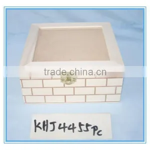 Custom Logo and Color 6 Compartment Solid Wooden Tea Box Accept OEM thumbnail-4