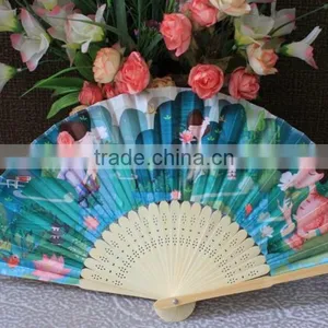 Bamboo Silk Ladies Fan thumbnail-3