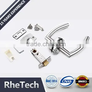 Stainless Steel Door Handle With Lock Set thumbnail-5
