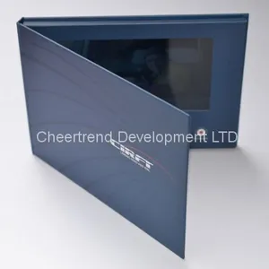 A5/A4 Size 7 Inch Hardcover LCD Video Brochure, Video Book and Video Card for Invitation,advertising or Promotion thumbnail-2