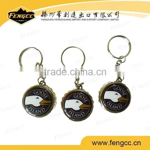 Hot Sale Promotional Custom Printed Bottle Opener Keychain thumbnail-1