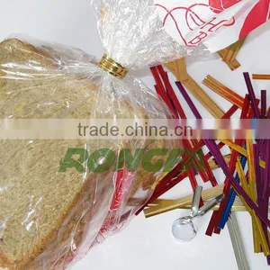 6cm Double Wire Metallic Plastic Coated Twist Ties for Bag Closing thumbnail-2