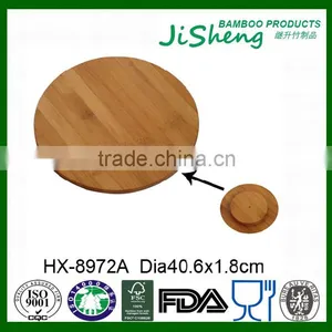 Home Safe Healthy Bamboo Rotating Dining Table Plate thumbnail-1