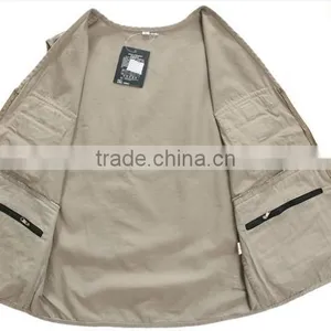 Quick Drying Multiple Pockets Hunting and Fishing Vests for Men New 2017 Man Clothes thumbnail-1