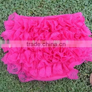 Lace Diaper Cover Baby Bloomers thumbnail-2