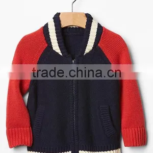 Varsity Full Zip Sweater Jacket for Infant Boys thumbnail-1