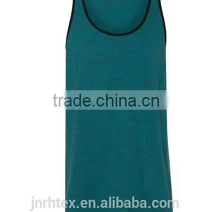 95% Cotton 5% Spandex Mens Gym Injected Slub Tank Top thumbnail-5