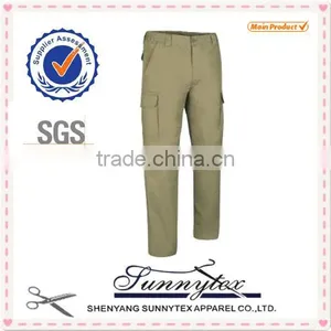 2016 Custom Fashion Breathable Casual Cotton High Quality Multi Pocket Mens Cargo Pants With Side Pockets thumbnail-5