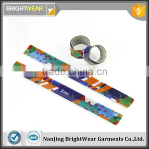Customized Snap Band PVC Reflective Safety Slap Band thumbnail-1