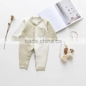 Spring Style Good Quality Soft Cotton Organic Baby Onesie thumbnail-3