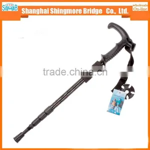Cheap Wholesale High Quality 4 Section Aluminium Alloy Hiking Stick thumbnail-2