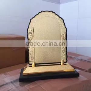 2017 New Design k9 Crsytal Metal Gold Plated Trophy With Metal Wooden Base JKC-016 thumbnail-3